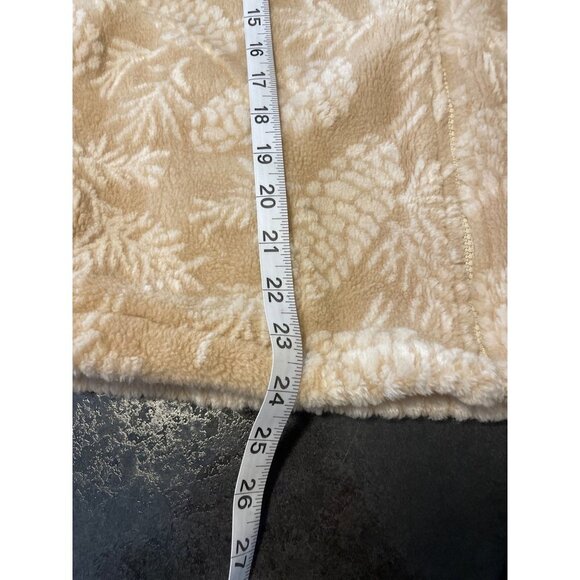 Black Mountain Tan White Full Zip Fleece Jacket Sz XS - Picture 9 of 9